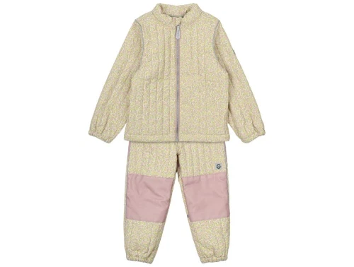 Mikk-line termosæt adobe rosa med blomsterprint